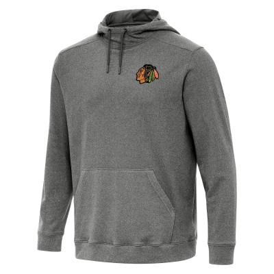 Толстовка Chicago Blackhawks Antigua Cloud - Heather Black
