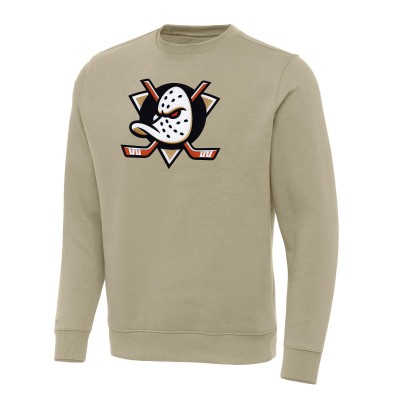 Кофта Anaheim Ducks Antigua Khaki Victory Crewneck