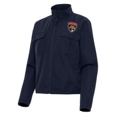 Женская куртка Florida Panthers Antigua Navy Even Par Full-Zip Женская куртка Florida Panthers Antigua Navy Even Par Full-Zip
