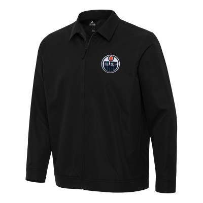 Кофта на молнии Edmonton Oilers Antigua Black Pivot
