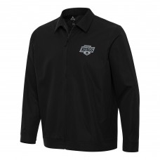 Los Angeles Kings Antigua Black Pivot Full-Zip Jacket