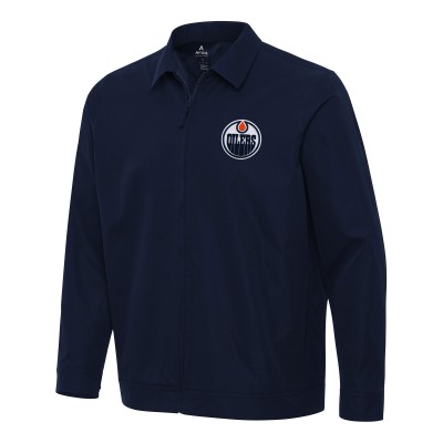 Кофта на молнии Edmonton Oilers Antigua Navy Pivot