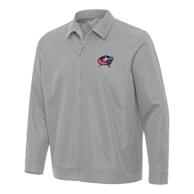 Кофта на молнии Columbus Blue Jackets Antigua Pivot - Gray