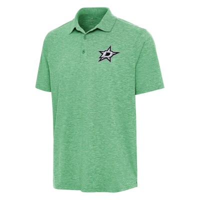Dallas Stars Antigua Par 3 Polo - Heather Kelly Green