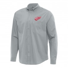 Рубашка Detroit Red Wings Antigua Flight Woven Tri-Blend - Gray