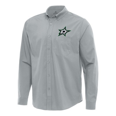 Рубашка Dallas Stars Antigua Flight Woven Tri-Blend - Gray