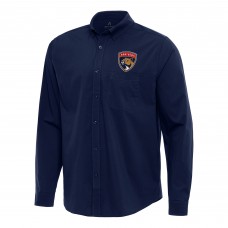 Рубашка Florida Panthers Antigua Flight Woven Tri-Blend - Navy