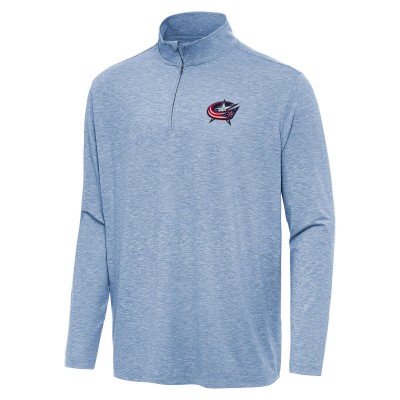 Кофта на короткой молнии Columbus Blue Jackets Antigua Hunk - Heather Aqua