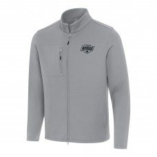 Los Angeles Kings Antigua Gray Objection Double-Peached Full-Zip Jacket