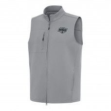 Los Angeles Kings Antigua Gray Demand Full-Zip Vest