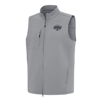 Los Angeles Kings Antigua Gray Demand Full-Zip Vest