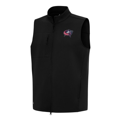 Columbus Blue Jackets Antigua Demand Full-Zip Vest - Black