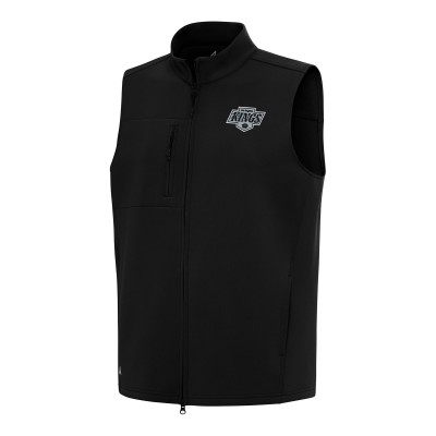 Los Angeles Kings Antigua Black Demand Full-Zip Vest