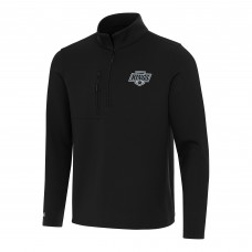 Los Angeles Kings Antigua Black Insider Quarter-Zip Top