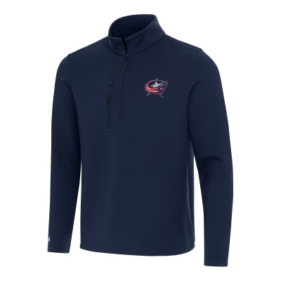 Columbus Blue Jackets Antigua Insider Quarter-Zip Top - Navy