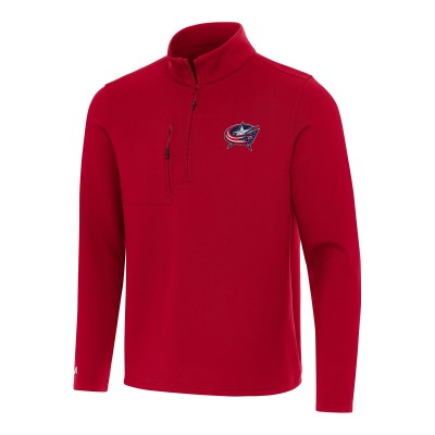 Columbus Blue Jackets Antigua Insider Quarter-Zip Top - Red