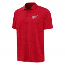Detroit Red Wings Antigua Layout Polo - Heather Red