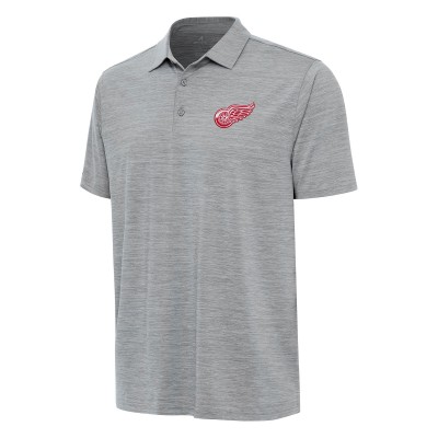 Поло Detroit Red Wings Antigua Layout - Heather Gray