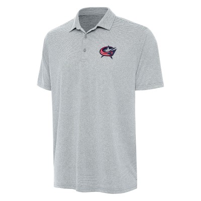 Поло Columbus Blue Jackets Antigua Scheme - Heather Gray
