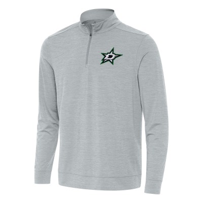 Кофта на короткой молнии Dallas Stars Antigua Bright - Heather Gray