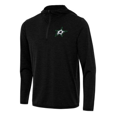 Толстовка на короткой молнии Dallas Stars Antigua Tidy - Heather Black