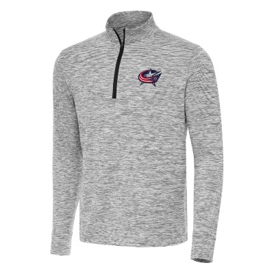 Columbus Blue Jackets Antigua Cause Quarter-Zip Top - Black