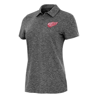 Поло Detroit Red Wings Antigua Womens Matter - Heather Black