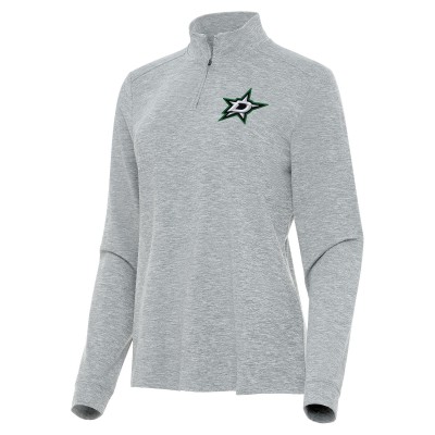 Кофта на короткой молнии Dallas Stars Antigua Womens Mentor Mock - Heather Gray