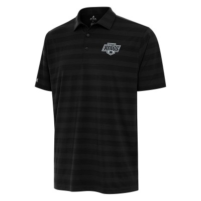 Los Angeles Kings Antigua Black Tunnel Polo
