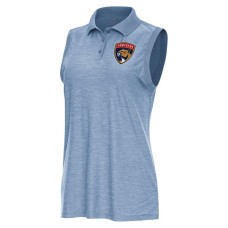Женская поло Florida Panthers Antigua Heather Aqua Recap Sleeveless