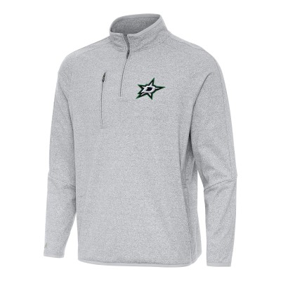 Кофта на короткой молнии Dallas Stars Antigua Certain Tri-Blend - Heather Gray