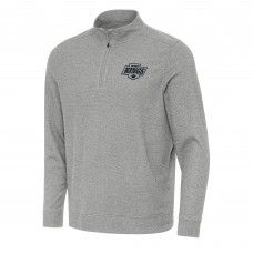 Los Angeles Kings Antigua Heather Gray Subtle Quarter-Zip Sweatshirt