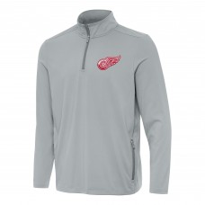 Кофта на короткой молнии Detroit Red Wings Antigua Perilous - Gray