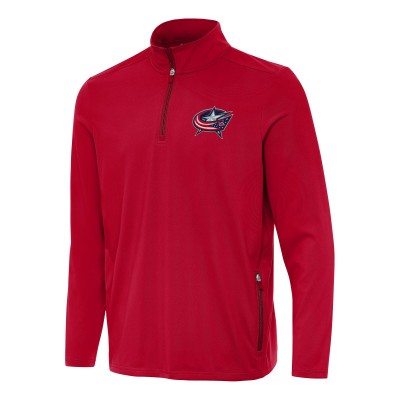 Кофта на короткой молнии Columbus Blue Jackets Antigua Perilous - Red
