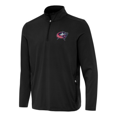 Кофта на короткой молнии Columbus Blue Jackets Antigua Perilous - Black