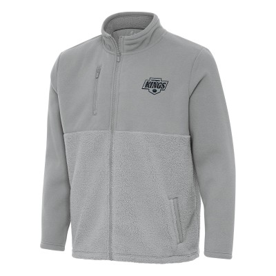 Los Angeles Kings Antigua Gray Daily Fused Full-Zip Jacket