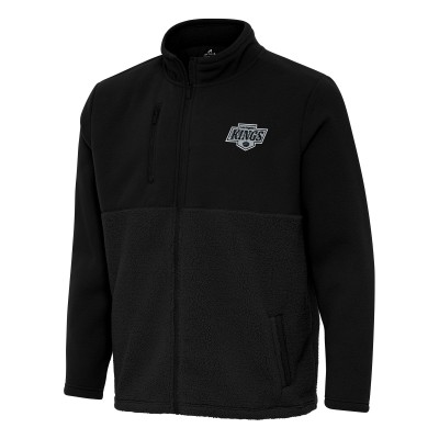 Los Angeles Kings Antigua Black Daily Fused Full-Zip Jacket