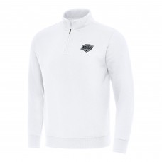 Los Angeles Kings Antigua White Victory Quarter-Zip Mock Sweatshirt