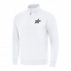 Кофта на короткой молнии Dallas Stars Antigua Victory Mock - White