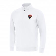 Кофта на короткой молнии Florida Panthers Antigua Victory Mock - White