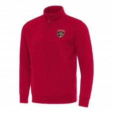 Кофта на короткой молнии Florida Panthers Antigua Victory Mock - Red