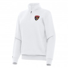 Кофта на короткой молнии Florida Panthers Antigua Womens Victory - White