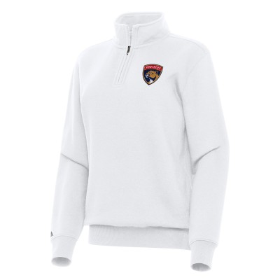 Кофта на короткой молнии Florida Panthers Antigua Womens Victory - White