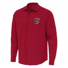 Рубашка Florida Panthers Antigua Exposure Woven - Red