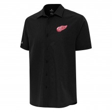 Рубашка с коротким рукавом Detroit Red Wings Antigua Activate Woven - Black