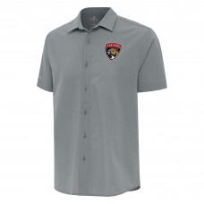 Рубашка с коротким рукавом Florida Panthers Antigua Activate Woven - Gray