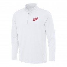 Кофта на короткой молнии Detroit Red Wings Antigua Reprocess - White