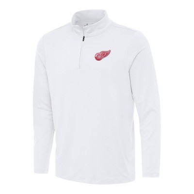 Кофта на короткой молнии Detroit Red Wings Antigua Reprocess - White