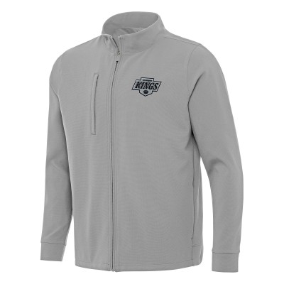 Los Angeles Kings Antigua Gray Regard Full-Zip Jacket