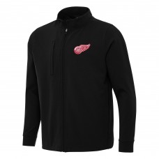 Detroit Red Wings Antigua Black Regard Full-Zip Jacket